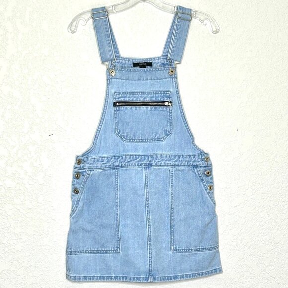 Forever 21 Size Small Denim Overall Mini Dress - Picture 11 of 12